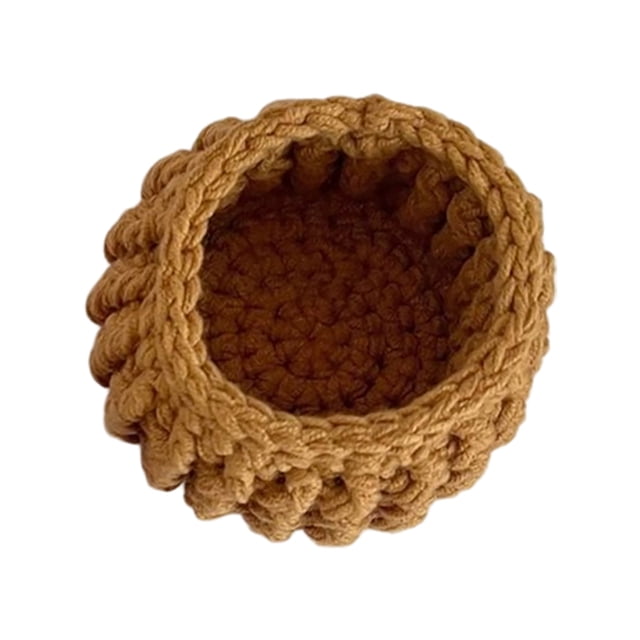 Knitted Decorative Small Flower Frame 5.5cmx7cm DIY Handmade Decorative Small Flower Frame Can Be Paired With Knitted Roses Home Decoration(finished Product) Christmas Decorations Bulbs Icicle