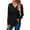 Black, variant on Womens Pullover Comdrip Womens Soft Long Sleeve V Neck Shirts Solid Casual Decorative Buttons Knitted Pullover Tops Ladies V Neck Sweaters Black M