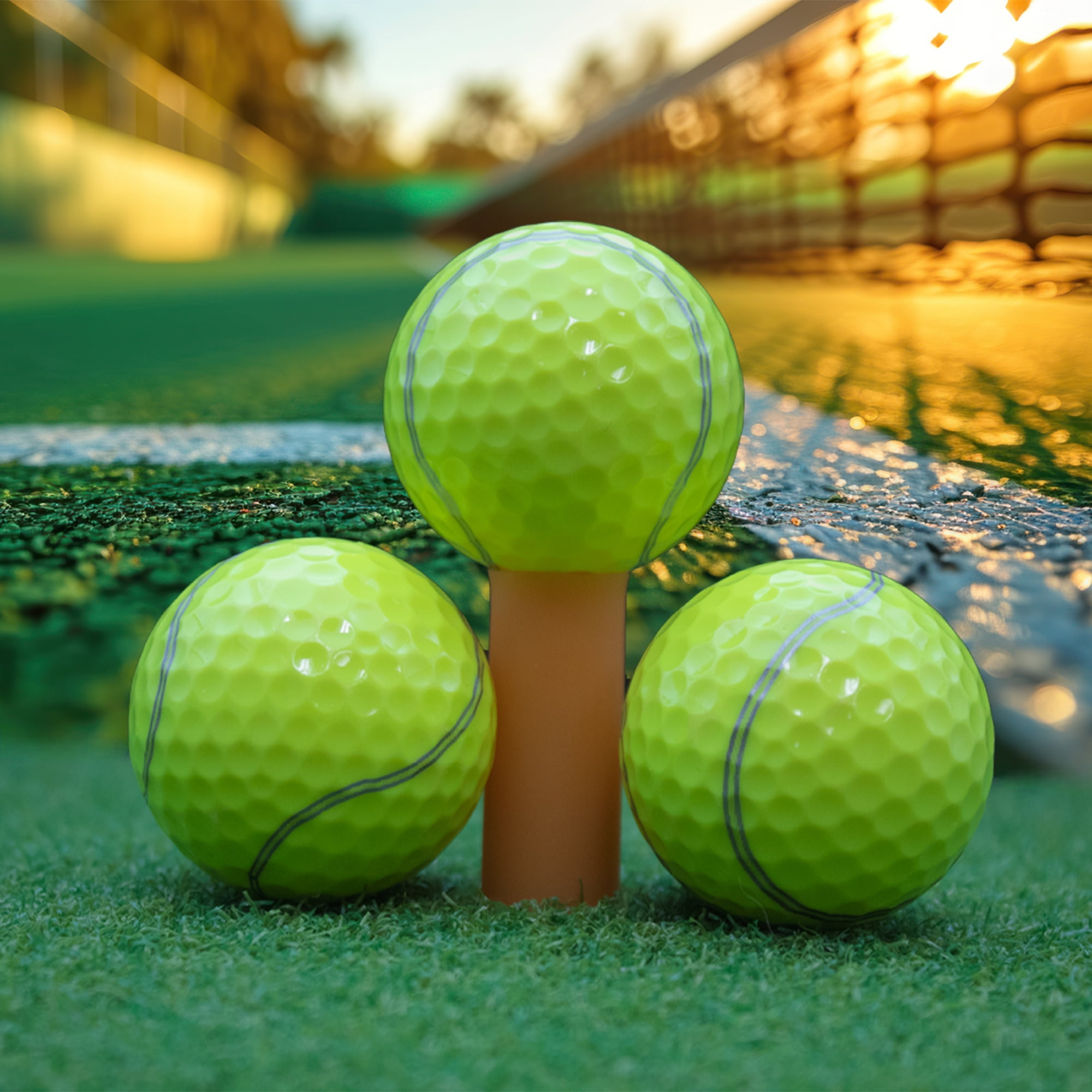 Tennis Golf Balls 12 Pack by GBM GOLF