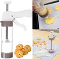 thumbnail image 3 of CHUANK 2 Pcs Cookie Press with 26 Cookie Discs and 12 Icing Nozzles Ergonomic Cookie Maker Reusable Cookie Press Kit Practical Cookie Press Machine for Baking, 3 of 10
