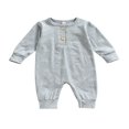 thumbnail image 1 of Baby Romper Kids Sun Print  Neck Long Sleeve Jumpsuit Playsuits, 1 of 6