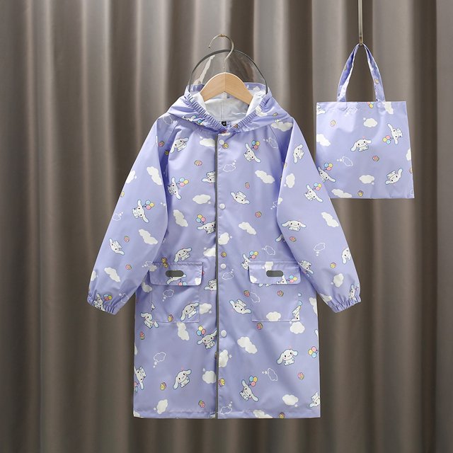Chubasquero Sanrio de dibujos animados para niños, Hello Kitty, Cinnamoroll, Kawaii, Anime, impermeable, resistente al agua y al viento, regalo para niños y niñas
