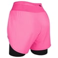 thumbnail image 2 of Exxact Sports 2 in 1 Shorts Women - Athletic Shorts with Spandex Underneath, Dry Fit Running Shorts with Pockets Women (Pink, AM), 2 of 7