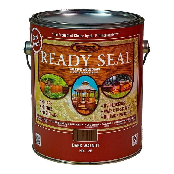 Ready Seal Exterior Stain and Sealer-1 Gallon can (Dark Walnut 125)