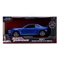 thumbnail image 2 of Vehículo fundido a presión Nissan Fast & Furious Brian 2002 Skyline GT-R R34 Blue 1:32, 2 of 2