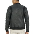 thumbnail image 4 of Boston Harbour Charlie Black Bomber Leather Jacket Mens - Cafe Racer Motorcycle Leather Jacket Men, 4 of 7