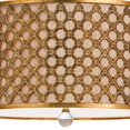 thumbnail image 4 of Benjara BM224895 Fabric & Metal Pendant with Geometric & Embossed Floral Design, Gold, 4 of 5
