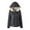 Black, variant on Women's Velvet Checked Jacket Slim Fit Casual Zippered Hooded Long Sleeve Winter Warm Coat Outerwear Gold XL