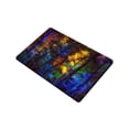 thumbnail image 2 of CADecor Colorful Forest Trees Non-Slip Doormat 23.6x15.7 inches, 2 of 3