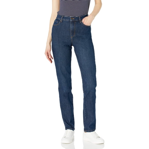 Jean Gloria Vanderbilt Amanda Classic de tiro alto y pierna cónica, talla 14L