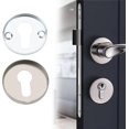 thumbnail image 2 of Euro Lock Escutcheon Couvercle de Trou de Serrure Rond en Acier Inoxydable Adapté pour Porte Porte en Bois Anti-Vol, 2 of 5