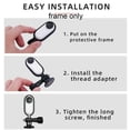 thumbnail image 3 of Adaptateur Fileté 1/4 Pouces Protecteur de Cadre Accessoires de Réparation pour Caméra Insta360 Go 2 Pièce de Rechange, 3 of 11