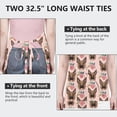 thumbnail image 6 of German Shepherd with Roses Apron-Garden Aprons for Women with Pockets-Cotton Linen Waterproof Kitchen Cooking Gardening Aprons Adjustable for Kitchen,Cooking,BBQ and Salon 33x27 Inch, 6 of 7