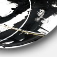 thumbnail image 2 of Designart 'Gold Metallic Circle' Glam Metal Circle Wall Art, 2 of 3