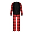 thumbnail image 3 of Conjuntos de pijamas navideños familiares a juego Grinch 2024, pijama de Grinch con parte superior y pantalones de pijama a cuadros, pijama de Grinch para niños y adultos para la familia, Mujer L, 3 of 4