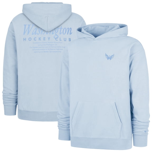 Men's '47  Light Blue Washington Capitals Foundation Pullover Hoodie