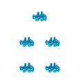 thumbnail image 2 of Greeniant Paquete de 12 tornillos universales para freno de bicicleta de montaña M5x10mm, tornillos para frenos de disco, accesorios de mantenimiento Type2 NO2 Greeniant  CBP471087, 2 of 4