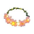 thumbnail image 3 of Tocado de corona floral jinwen crisantemo para fotografía escénica rosa, 3 of 8