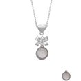 thumbnail image 2 of Delight Jewelry Stainless Steel Disc Sun Sea Sand Serenity Silver tone Bow Heart Necklace, 2 of 4