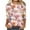 Pink E, variant on Valentine's Day Savings Clearance 2024! TAGOLD Summer Tops for Womens, Women's Fashion Three Quarter Sleeve Retro Round Neck Easter Printed Loose Tops Blouse