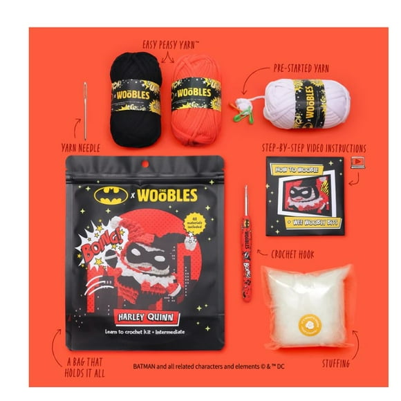 WOOBLES HARLEY QUINN CROCHET KIT