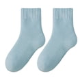 thumbnail image 3 of Fvsianol Soft Acrylic Ankle Socks Ultra loose Ankle Socks 1 Pair Women Winter Mid tube Thickened Warm Soft Plush No Odor Solid Color High Elasticity Non slip Sweat absorption, 3 of 8