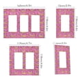 thumbnail image 2 of Yayeee Rocker Switch Wall Plate 1-Gang 4.6"x2.9" Home Decorative Outlet Cover, Pink Doughnuts, 2 of 6