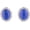 Blue A, variant on Bridal Rhinestone Opal Oval Shape Clip on Earrings for Women Charm Jewelry No Hole Ear Clip