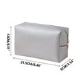 thumbnail image 2 of 100Fens PU Leather Cosmetic Bag for Women Minimalism Makeup Bag for Daily Use Portable Storage Purse Small Neat Cosmetic Pouch Water-resistant Toiletry Bag for Travel, 2 of 2