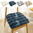 thumbnail image 1 of Cojín de asiento para silla | Almohadilla de asiento de estudiante suave y gruesa para oficina o hogar | Poliéster antideslizante, cálido y duradero | Uso en interiores y exteriores | 20x20 pulgadas, 1 of 9