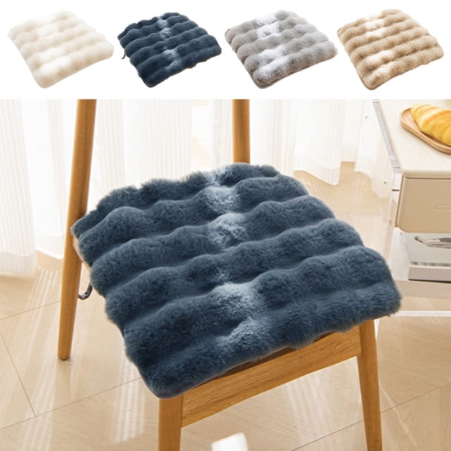 Cojín de asiento para silla | Almohadilla de asiento de estudiante suave y gruesa para oficina o hogar | Poliéster antideslizante, cálido y duradero | Uso en interiores y exteriores | 20x20 pulgadas