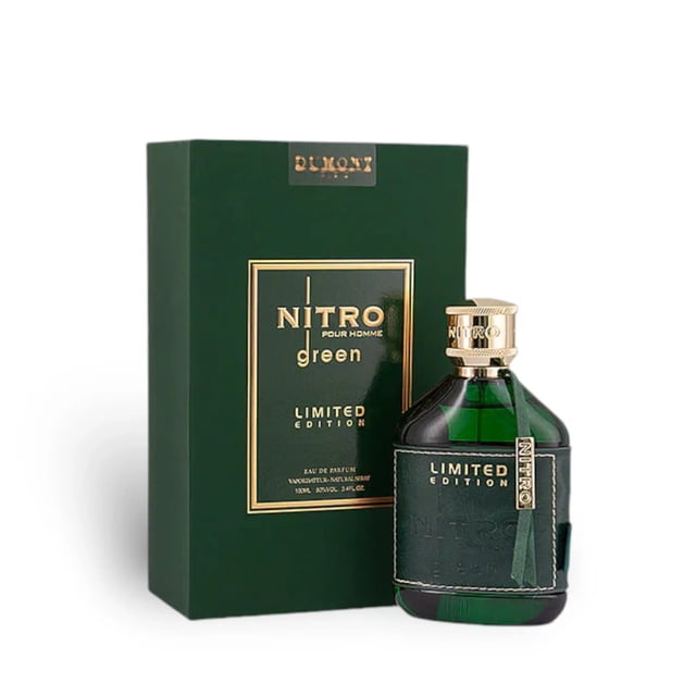Perfume Dumont Nitro Green LTD Eau de Parfum para hombre, 100 ml