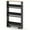 Black & Natural, variant on FortuneKey Trading 3-Tier Slim Storage Cart, Narrow Mobile Serving Cart w/ Open Shelves, Rolling Kitchen Cart on Wheels, Space-saving Slide-out Utility Cart for Kitchen, Bathroom, Living Room