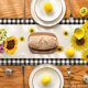 thumbnail image 3 of Camino de mesa de verano con diseño de girasol y cuadros de búfalo, decoración de mesa de comedor de primavera para cocina y fiestas en casa (1 unidad), 3 of 7