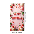 thumbnail image 4 of Colorful Design Banner Strawberry Theme Cake Decoration Party Prop for Birthday Celebration Kids Event Indoor Decoration, 4 of 7