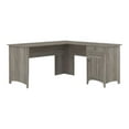 thumbnail image 2 of Bush Furniture Salinas Bureau en L avec Rangement, 60 Po L, Gris Bois Flotté, 2 of 5