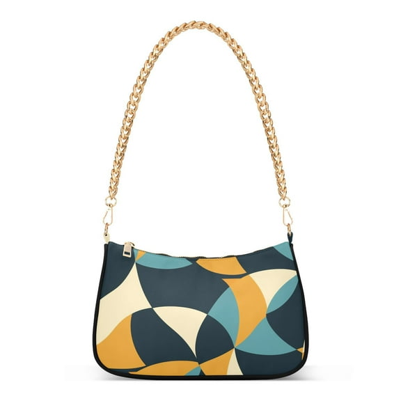 Irregular BlocksWomen Small Shoulder Bag Crossbody Tote Hobo Bags Purse Clutch Handbags with Chain Strap for Women