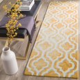 thumbnail image 2 of Safavieh Dip Dyed Gold Contemporary Rug - Runner 2'3" x 8', 2 of 2