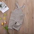 thumbnail image 6 of Toddler Baby Corduroy Suspender Rompers Solid Color Adjustable Strap Pockets Overalls 1 2 3 4 5T Kids Long Pants, 6 of 9
