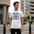 thumbnail image 3 of Smartprints USA 76 Freedom League Estd 1776 Men's T-Shirt White, Cotton, S, 3 of 4