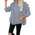 thumbnail image 4 of Womenss Sherpa Fleece Cowl Neck Pullover Thermal Warm Sweater Daily Wear Sweatshirt for Cold Freezing Weather, 4 of 8