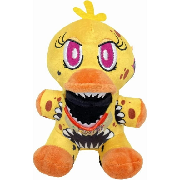 Twisted Chica Plush Toy, FNAF plushies Toy, FNAF All Character Stuffed Animal Doll Children's Gift Collection,8”