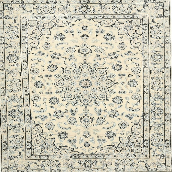 Ahgly Company Indoor Square Traditional Rosy Brown Pink Medallion Area Rugs, 3' Square