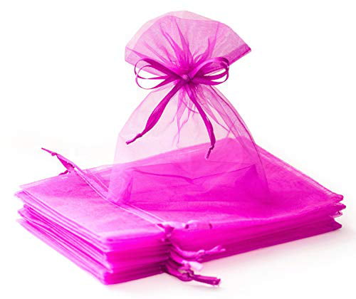Luxurious Wedding Gift Pouches Party Favor Organza Gift Bag Jewelry Bag 5x7 inch 