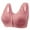 Watermelon Red_17B#5814, variant on Fabrcox Bras for Women No Underwire Solid Color Bra Front Closure Easy To Wear for Middle Aged Elderly Watermelon Red 32