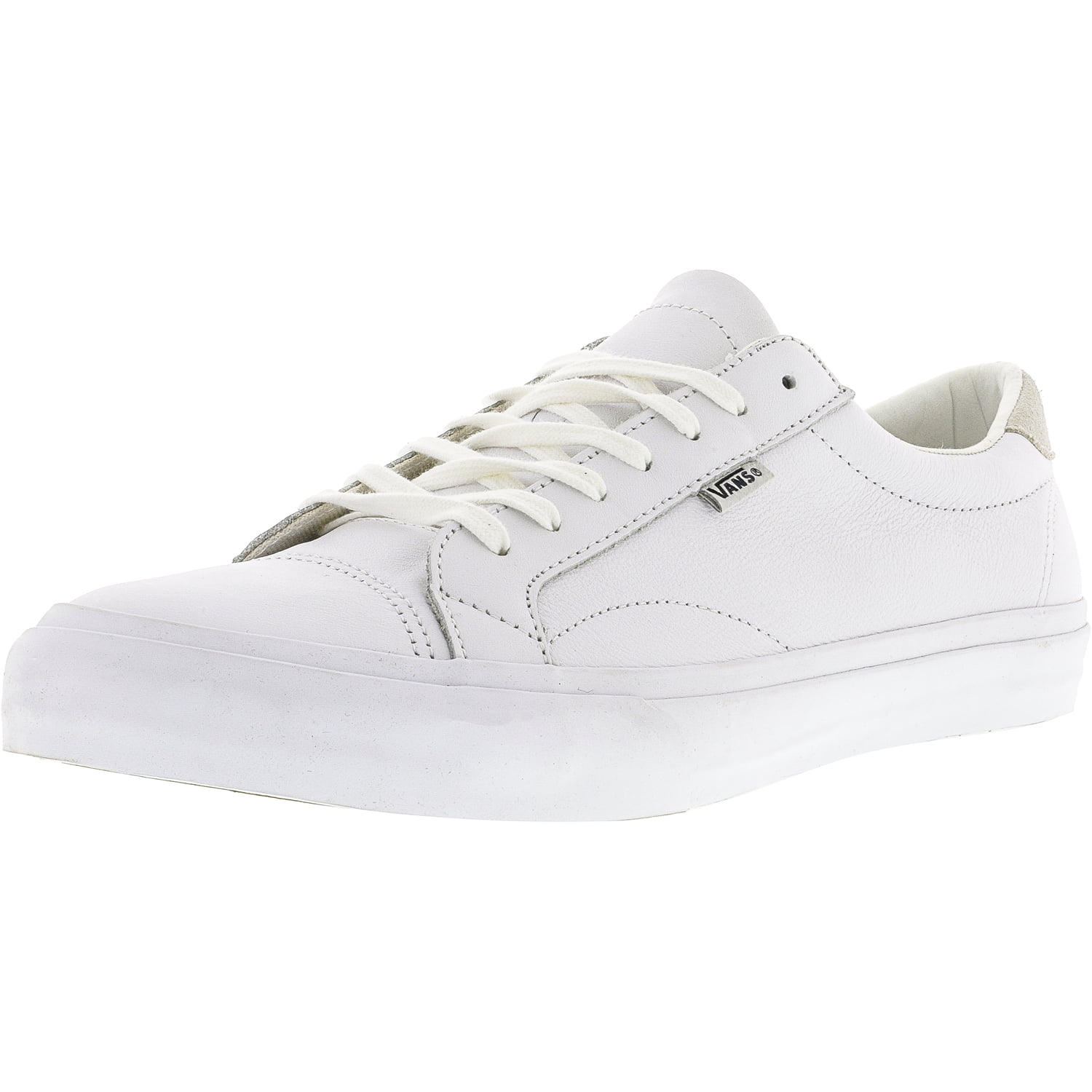 vans court leather white