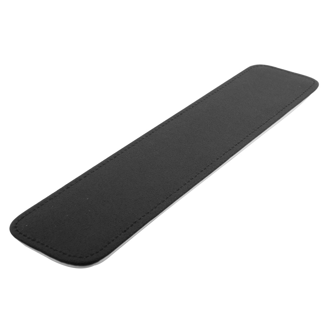 37cmx8cmx2cm PU Leather 87-Keys Hand Palm Support Pad Keyboard Wrist Rest White