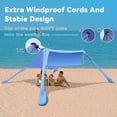 thumbnail image 4 of Carpa de playa FBSPORT, 213 x 213 cm, protección solar portátil UPF50+, 4 of 9