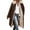 Coffee, variant on IWRICH Women's 2025 Winter Fashion Clothes Oversized Shearling Long Coats Jackets White XL