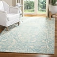 thumbnail image 2 of SAFAVIEH Restoration Vintage Eunice Bordered Wool Area Rug, Light Blue/Ivory, 4' x 6', 2 of 8